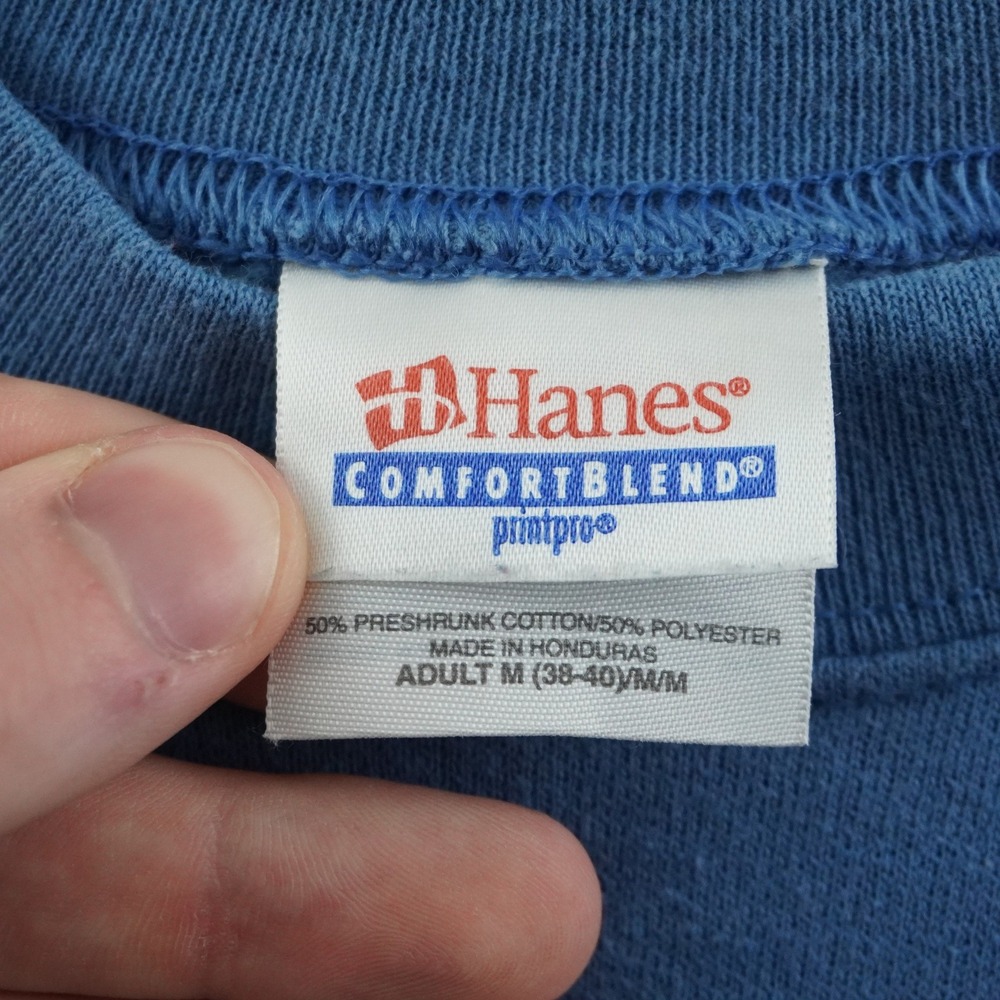 Hanes YMCA Sweatshirt Adult M Blue Spirit Mind Body Crewneck Pullover - Picture 4 of 9